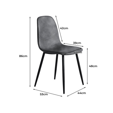 Levede 8x Dining Chairs Kitchen Eames-2006732724475400194
