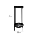 Levede 2 Tier Plant Stand Outdoor Indoor Black Large-2018816746772893698
