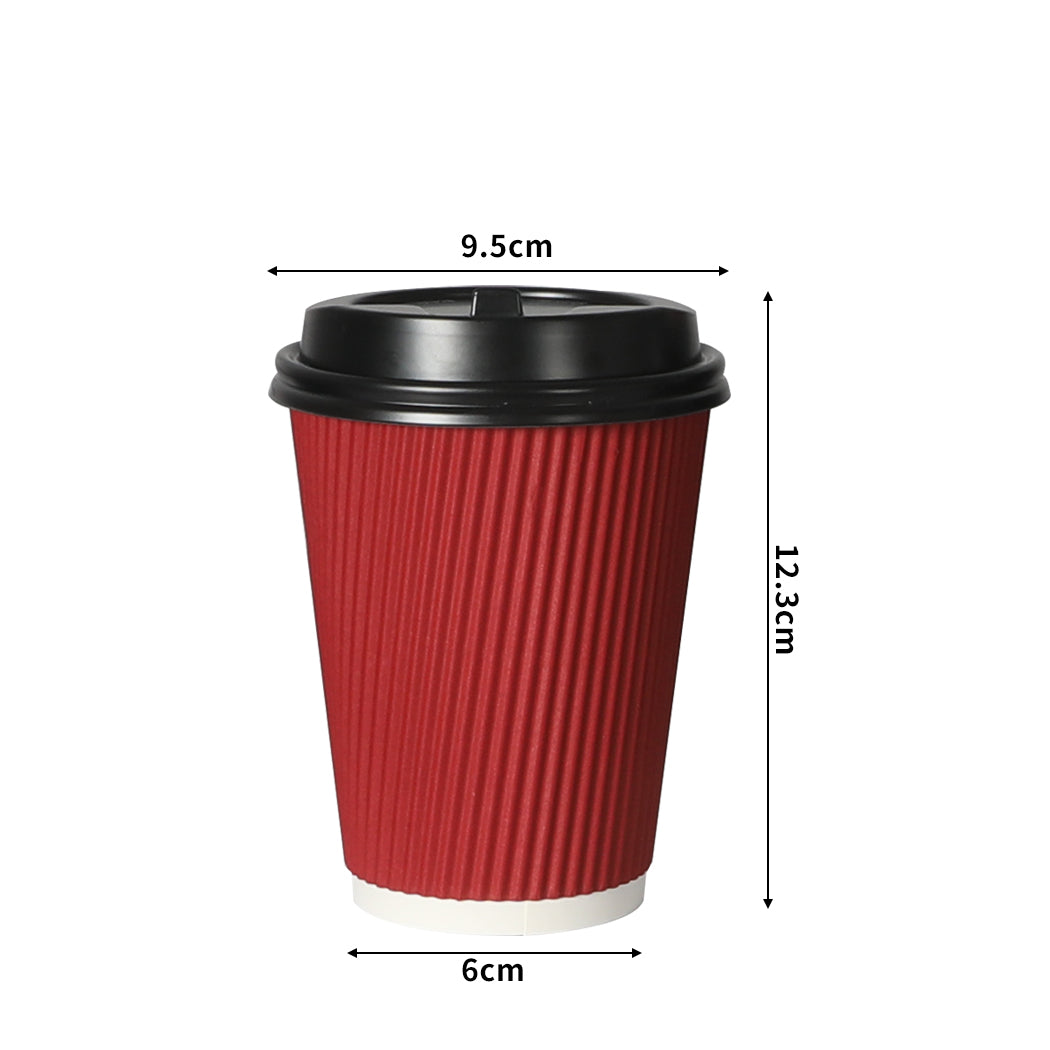 200 Pcs 16oz Disposable Takeaway Coffee Red-2006733304543449090
