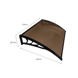 Mountview Window Door Awning Outdoor 1M X 1.5M Brown 1x1.5M - Front View