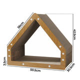 Pawz Cat Scratcher Board Scratching Cardboard - Front View