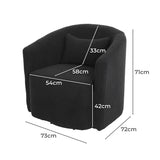 Levede Fleece Rocking Chair-2018816921633427458