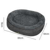 Pawz Orthopedic Plush Dog Bed Soft Washable Pet Bed Grey Cosy Cushion S Size-2011971116691755010