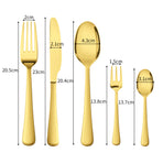 Stainless Steel Cutlery Set Travel Knife Gold-2006733055670226946