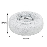 PaWz Replaceable Cover For Dog Calming XL Charcoal Cover X-Large - Front View
