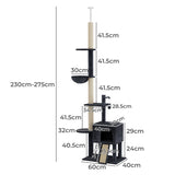 Pawz Cat Tree Scratching Post Scratcher Hammock Condo - Front View