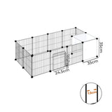 Pawz 14 Panels Hamster Playpen Puppy Small Pets Fence - Front View