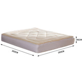 DreamZ Mattress Topper 100% Wool Underlay King - Front View