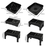 PaWz Elevated Pet Feeder 4 Height Adjustable-2018816696646766594