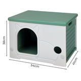 Pawz Outdoor Indoor Dogs Kennel Plastic Puppy Pet House - Front View
