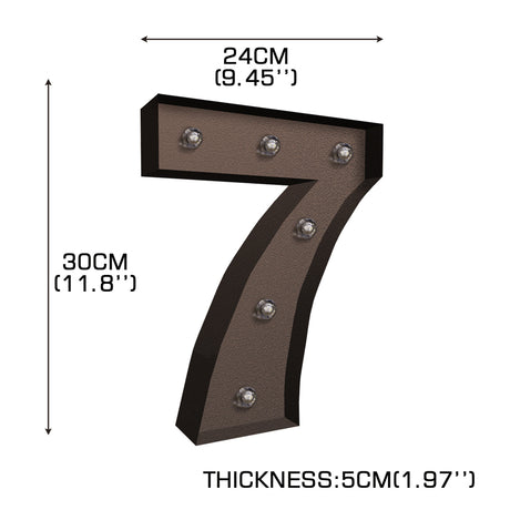 LED Metal Number Lights Free Standing-2006733427558191106