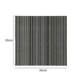 Marlow 20x Carpet Tiles 5m2 Box Heavy Black - Front View