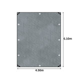 Manan Tarp Tarpaulin 200GSM Camping 4.9mx6.1m - Front View