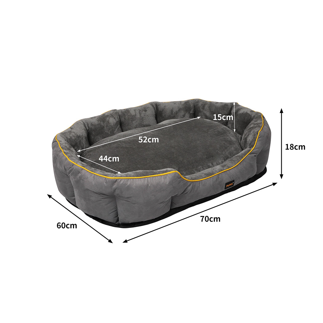 PaWz Electric Pet Heater Bed Heated M Grey Medium-2018816749016846338