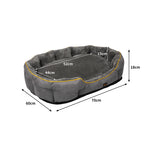 PaWz Electric Pet Heater Bed Heated M Grey Medium-2018816749016846338