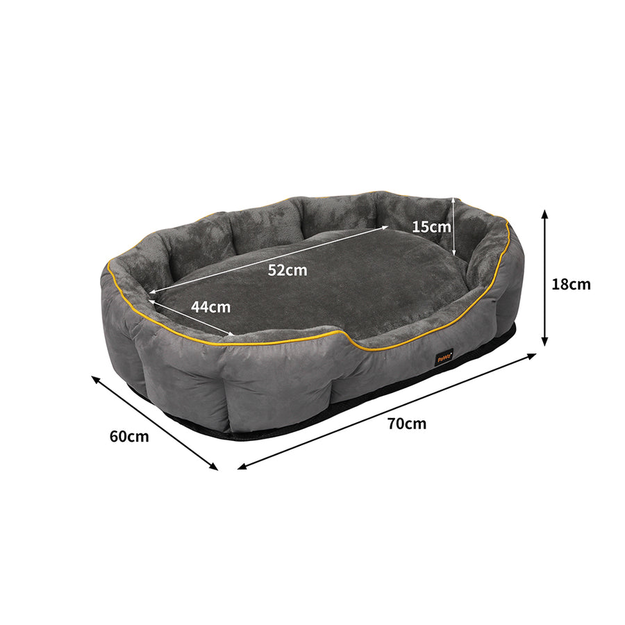 PaWz Electric Pet Heater Bed Heated M Grey Medium-2018816749016846338