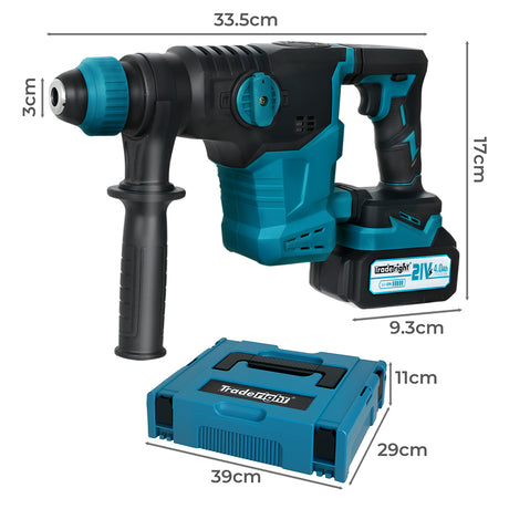 Traderight  21V Cordless Rotary Hammer Drill Tool Set-2018816847629127682