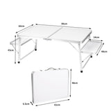 Levede Camping Table Folding Portable - Front View