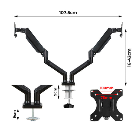 Traderight Monitor Stand Dual Arm  for 13"-32"-2018816795984662530