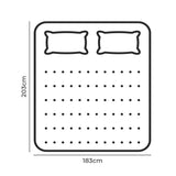 Dreamz Pillowtop Mattress Topper thickness 5cm - Front View