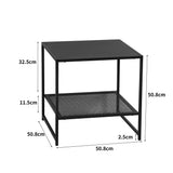 Levede Side Table Sofa End Table Open - Front View