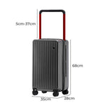 Slimbridge 26" Luggage Wide Handle Hard Case Grey-2018816837244030978