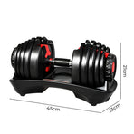 Centra 24kg Adjustable Dumbbell Set Home Gym-2006732825503600642