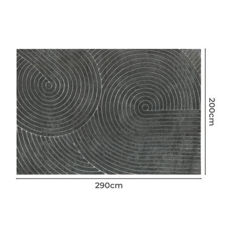 Marlow Floor Rug Soft Polyester Carpet Non Slip Plush Shaggy Rugs Geometric-2006732849432104962