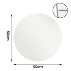 Yezi 50cm Round Wall Mirror Frameless Tempered Glass-2006732738371129346