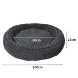 PaWz Calming Dog Bed Warm Soft Plush XL Dark Grey X-Large-2006732983784050690