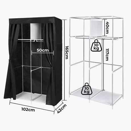 Levede Portable Closet Wardrobe Organizers 102CM-2018816667961921538