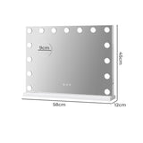 Yezi LED Hollywood Makeup Mirror 45x58cm - Front View