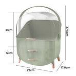 Makeup Storage Case Cosmetic Organiser Light Green-2018816781564645378