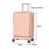 Slimbridge 20" Luggage Trolley Travel Hard Pink-2018816810790555650