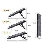 PaWz Adjustable Dog Ramp Height Stair Black-2006732982248935426