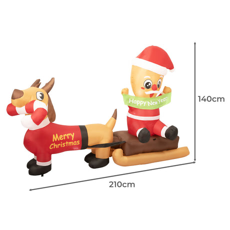 Santaco Christmas Inflatable 2.1M Xmas-2006733315347976194