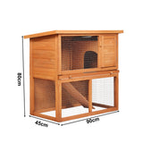 Pawz Rabbit Hutch - Front View
