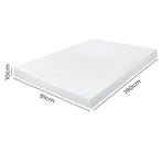 Dreamz Dual-Layer Memory Foam Mattress Topper 10cm-2017004949132677122