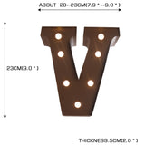 LED Metal Letter Lights Free Standing - Front View
