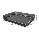 Pawz Orthopedic Dog Bed M Grey - Front View
