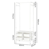 Levede 63CM Clothes Rack Stand Heavy Duty Hanging - Front View