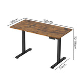Levede Electric Standing Desk Height Adjustable 120cm - Front View