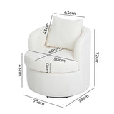 Levede Fleece Swivel Chair-2018816926616260610