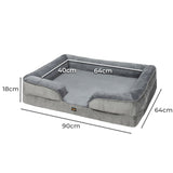 PaWz Memory Foam Pet Sofa Bed Cushion L Large - Front View