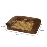 PaWz Pet Bed Sofa Dog Bedding Soft Warm L - Front View