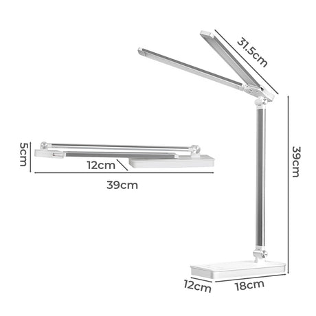Emitto Double Head Desk Lamp LED Light Eye Caring USB-2006732702522413058