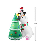 Santaco Inflatable Christmas Decor Polar - Front View