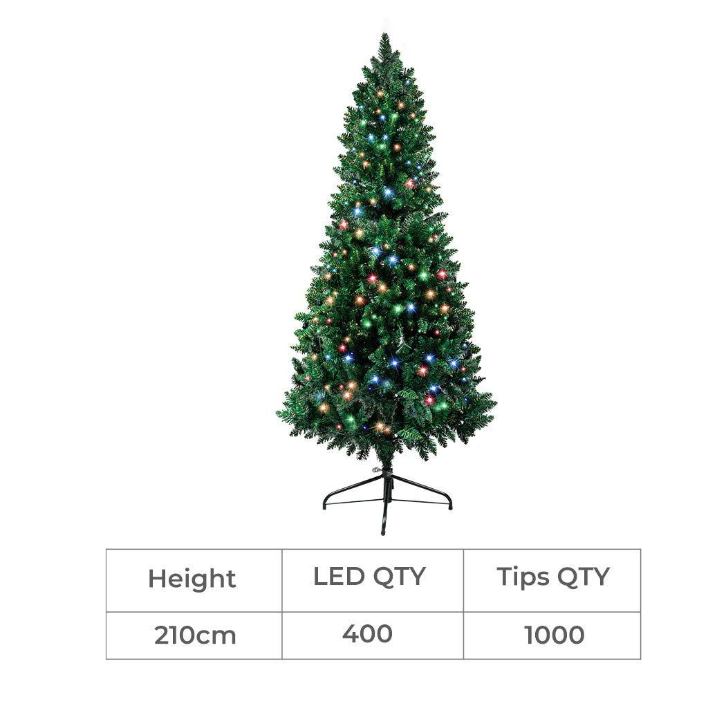 SANTACO Prelit Slim Pencil Christmas Tree 2.1M-2006732854821785602