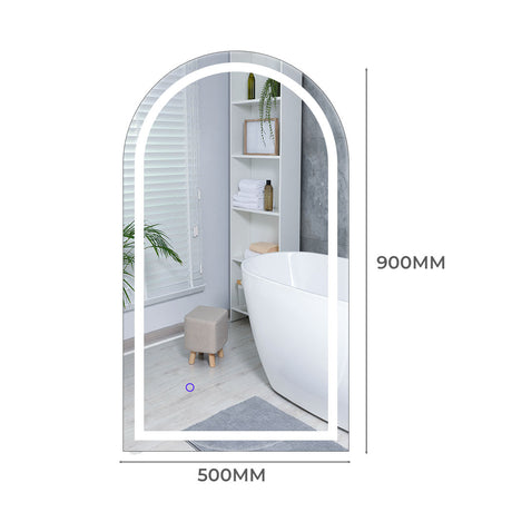 EMITTO LED Wall Mirror Arch Anti-fog 50*90cm 50x90-2006733285018963970
