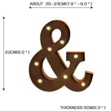 LED Metal Letter Lights Free Standing - Front View